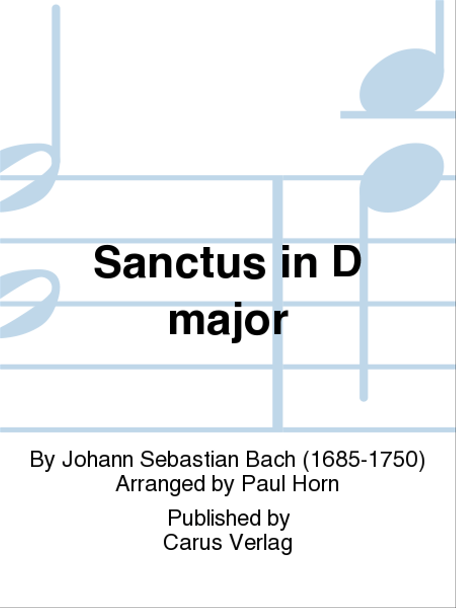Sanctus in D major (Heilig) 4-Part scores gallery preview page 1