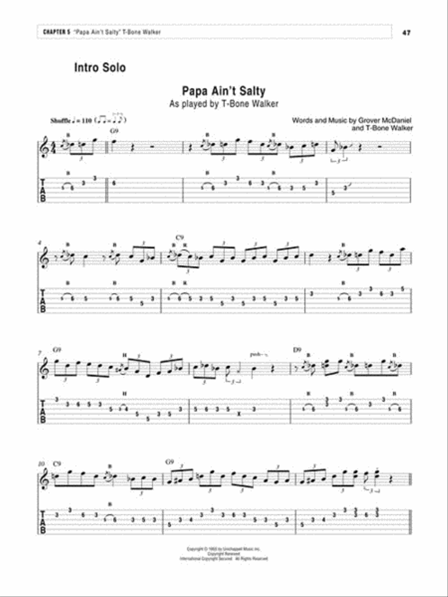 Berklee Blues Guitar Songbook Electric Guitar scores gallery preview page 6