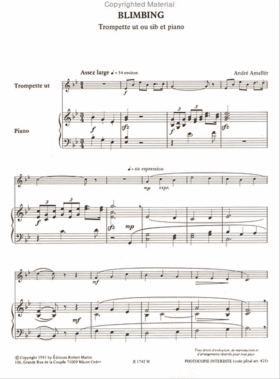 Blimbing Trumpet Solo scores gallery preview page 2