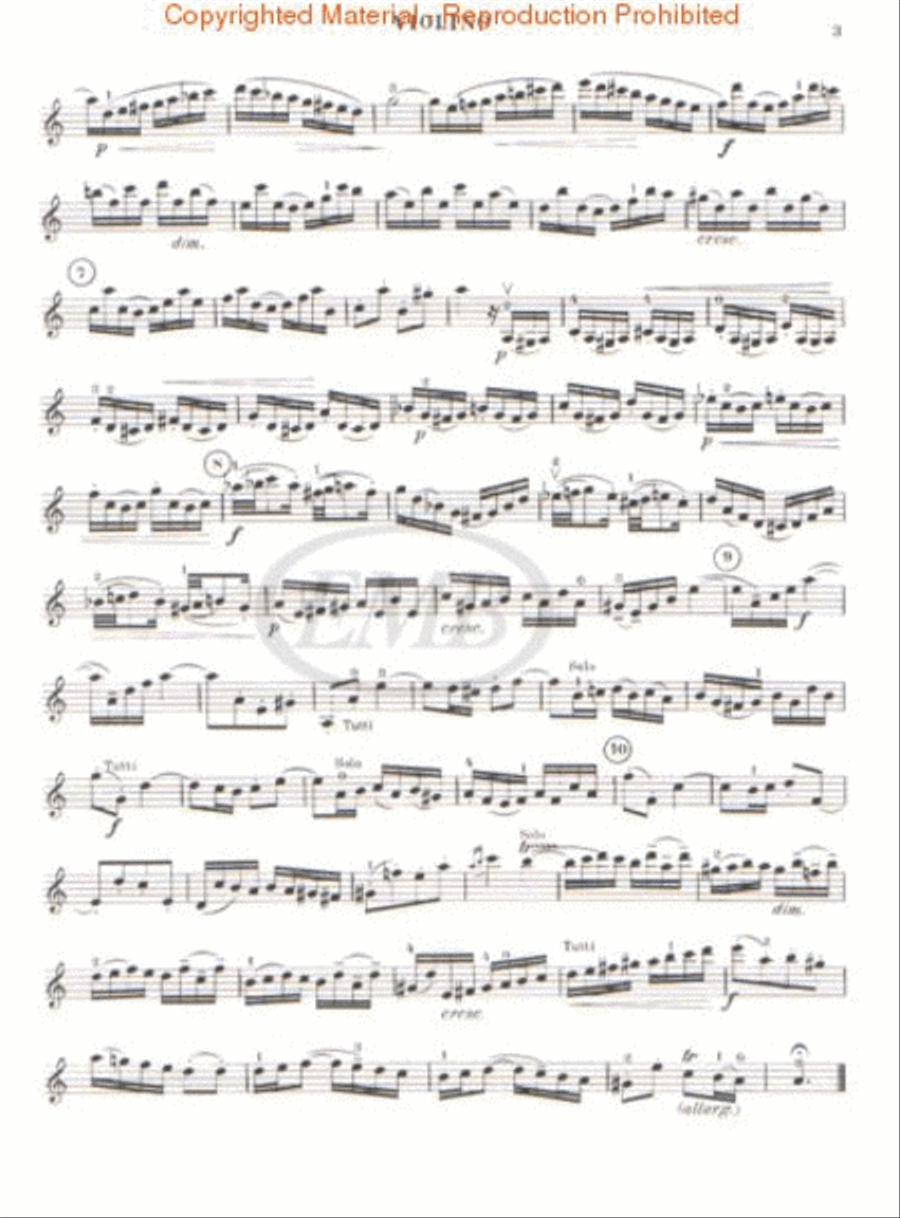 Concerto #1 In A Min-vln/pno Violin Solo scores gallery preview page 2