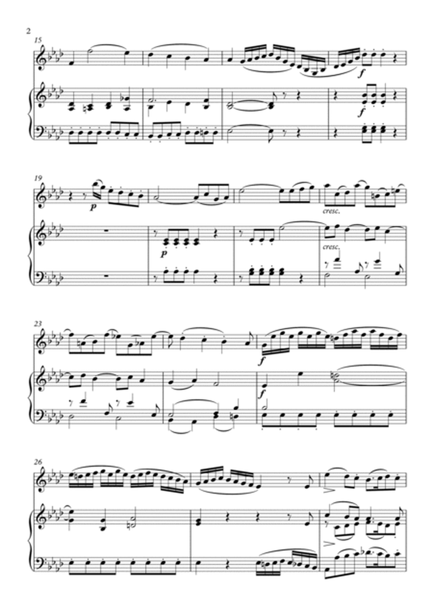 Haydn-String Quartet,Op.20,No.5,mvt.1(for violin and piano)[Full Score only] image number null
