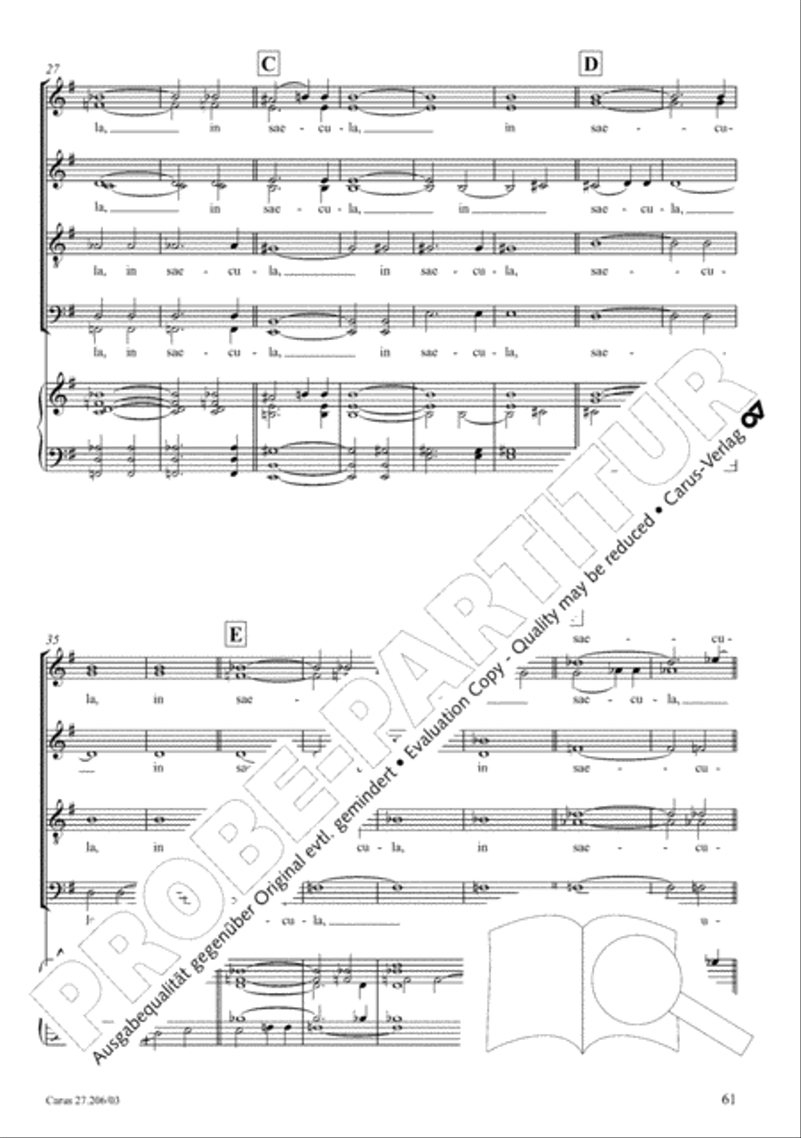 Magnificat 4-Part scores gallery preview page 62