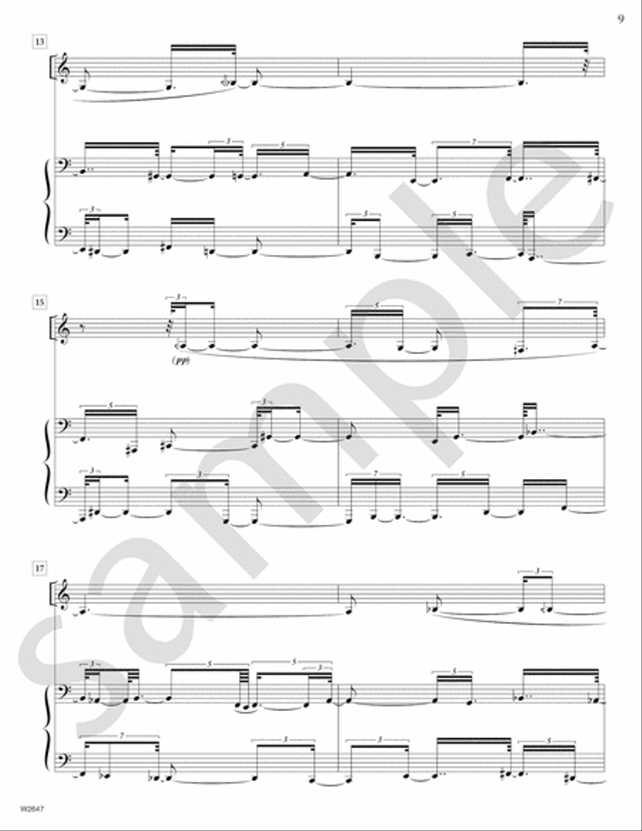 Rendition Bass Clarinet scores gallery preview page 7