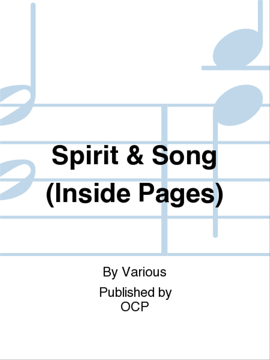 Spirit & Song (Inside Pages) Piano and Keyboard scores gallery preview page 1