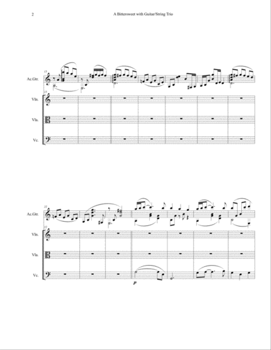 A Bittersweet A Bittersweet Small Ensemble scores gallery preview page 2