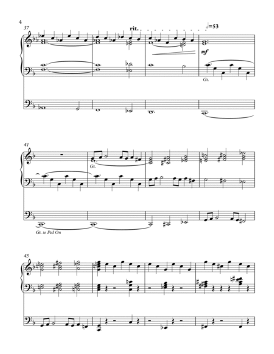 Meditation III For Organ Organ Solo scores gallery preview page 4