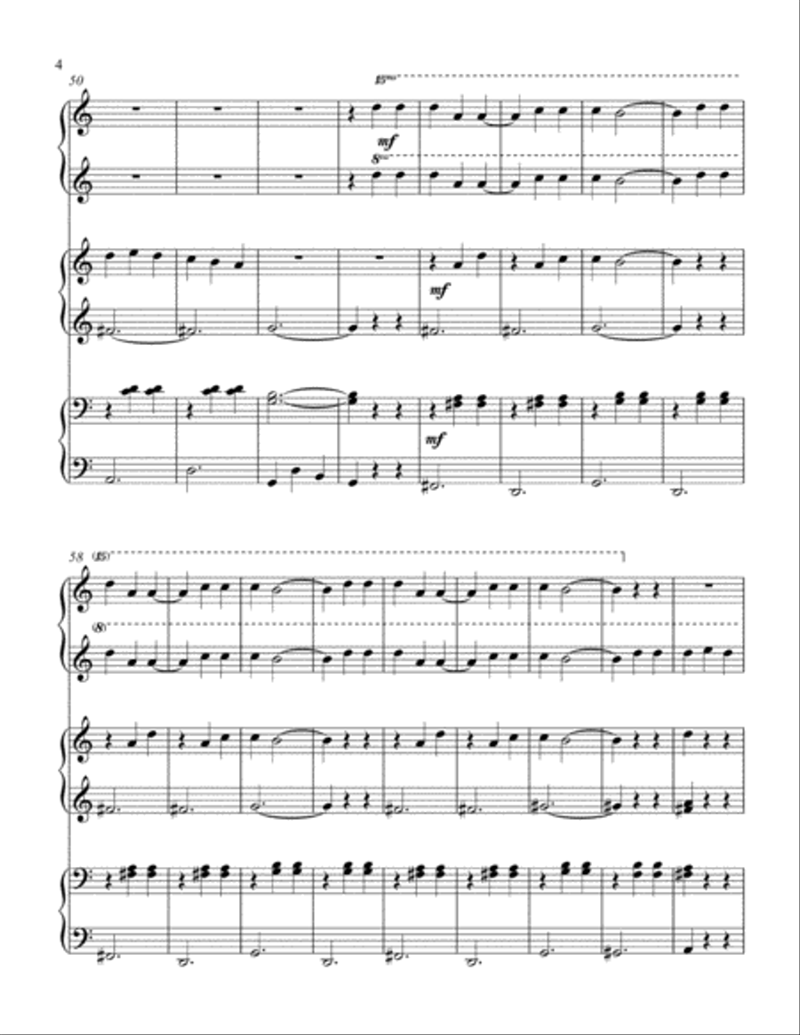Mexican Hat Dance (1 piano, 6 hands trio) Piano Trio scores gallery preview page 5
