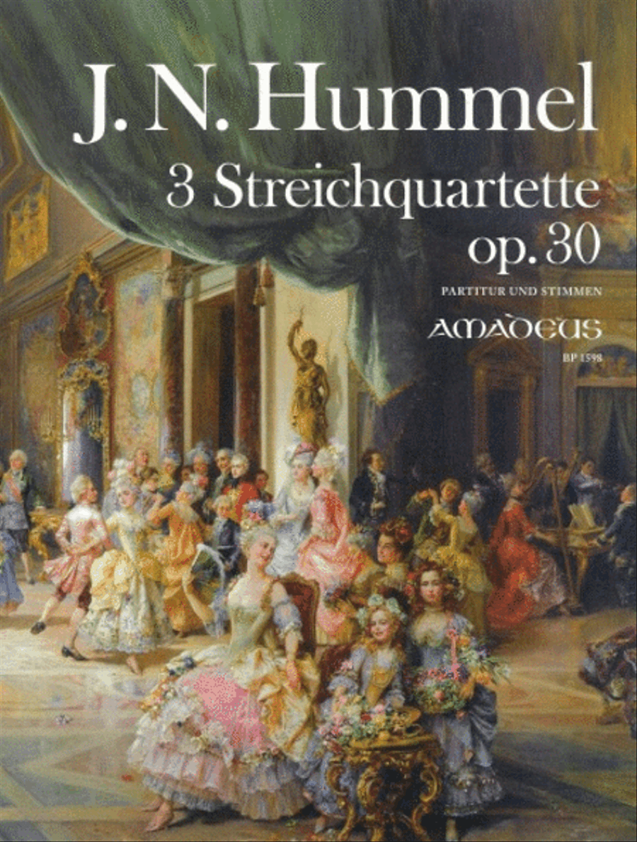 3 Streichquartette op. 30 String Quartet scores gallery preview page 1