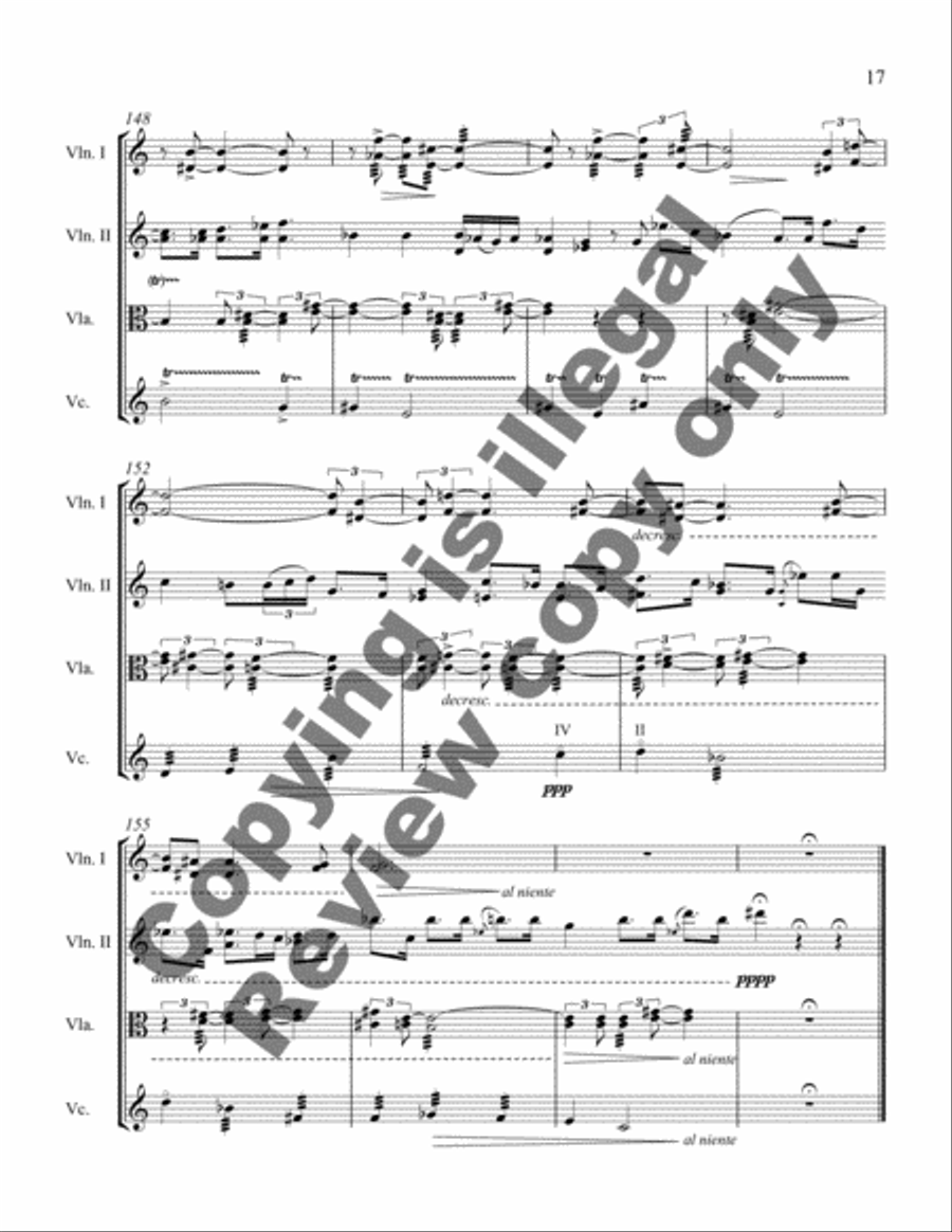 Life in Wayang Life in Wayang String Quartet scores gallery preview page 10