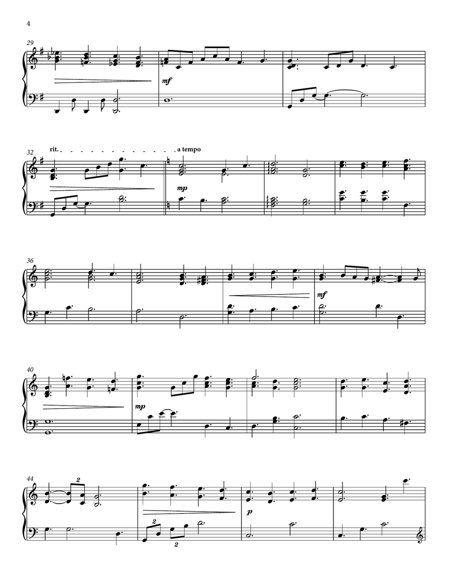Go, Tell It on the Mountain | Solo Piano Collection for Christmas Piano Solo scores gallery preview page 5