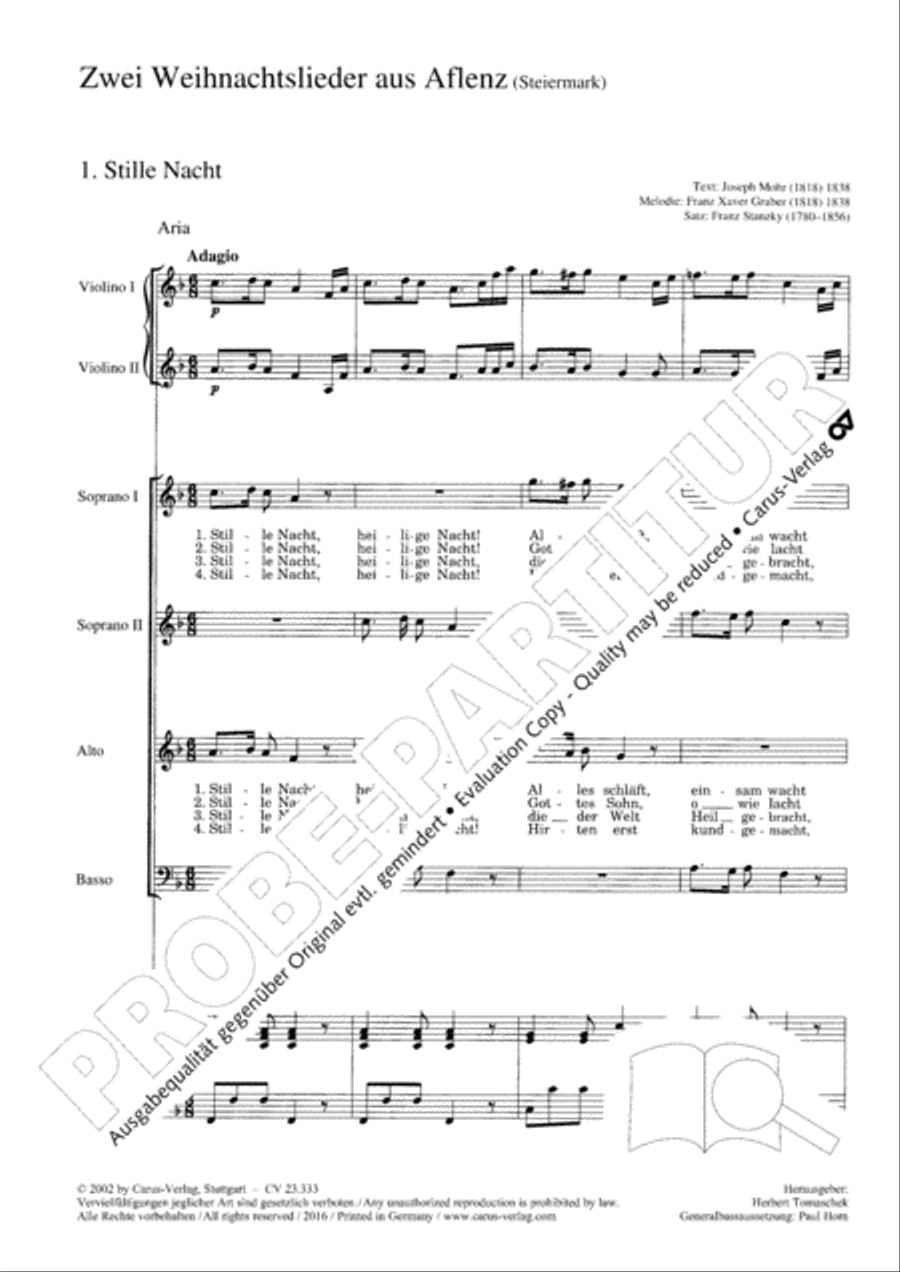 Zwei Weihnachtslieder aus Aflenz Score scores gallery preview page 2