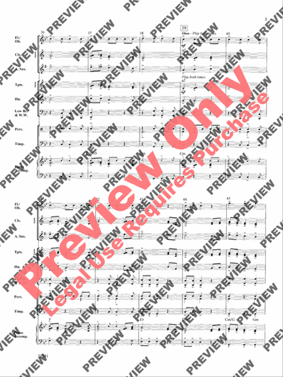 Chant and Ceremony Concert Band scores gallery preview page 6