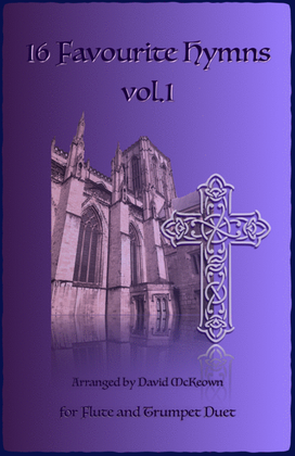 Book cover for 16 Favourite Hymns Vol.1 for Flute and Trumpet Duet