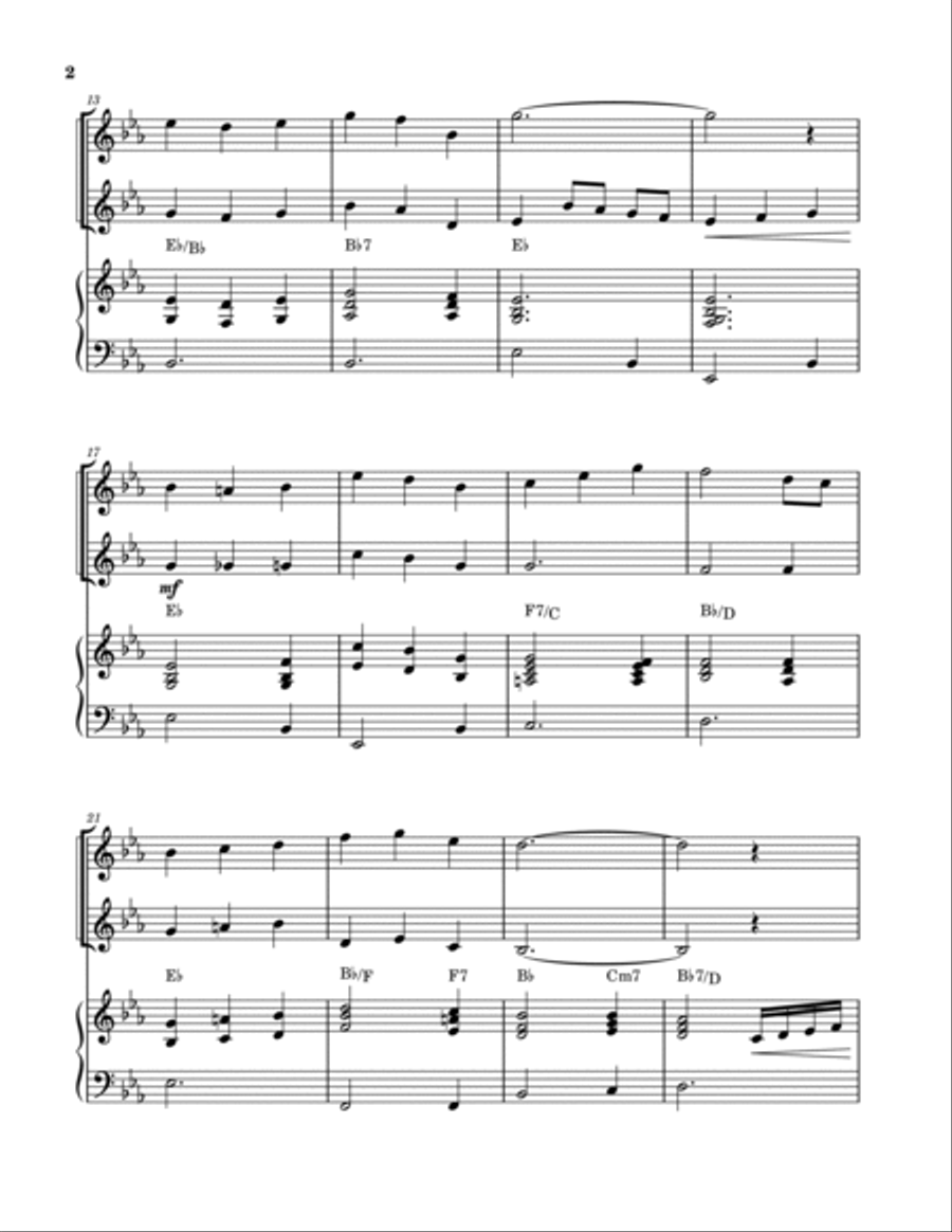 Turn Your Eyes Upon Jesus (Flute and Alto Sax Duet with Piano) Woodwind Duet scores gallery preview page 2