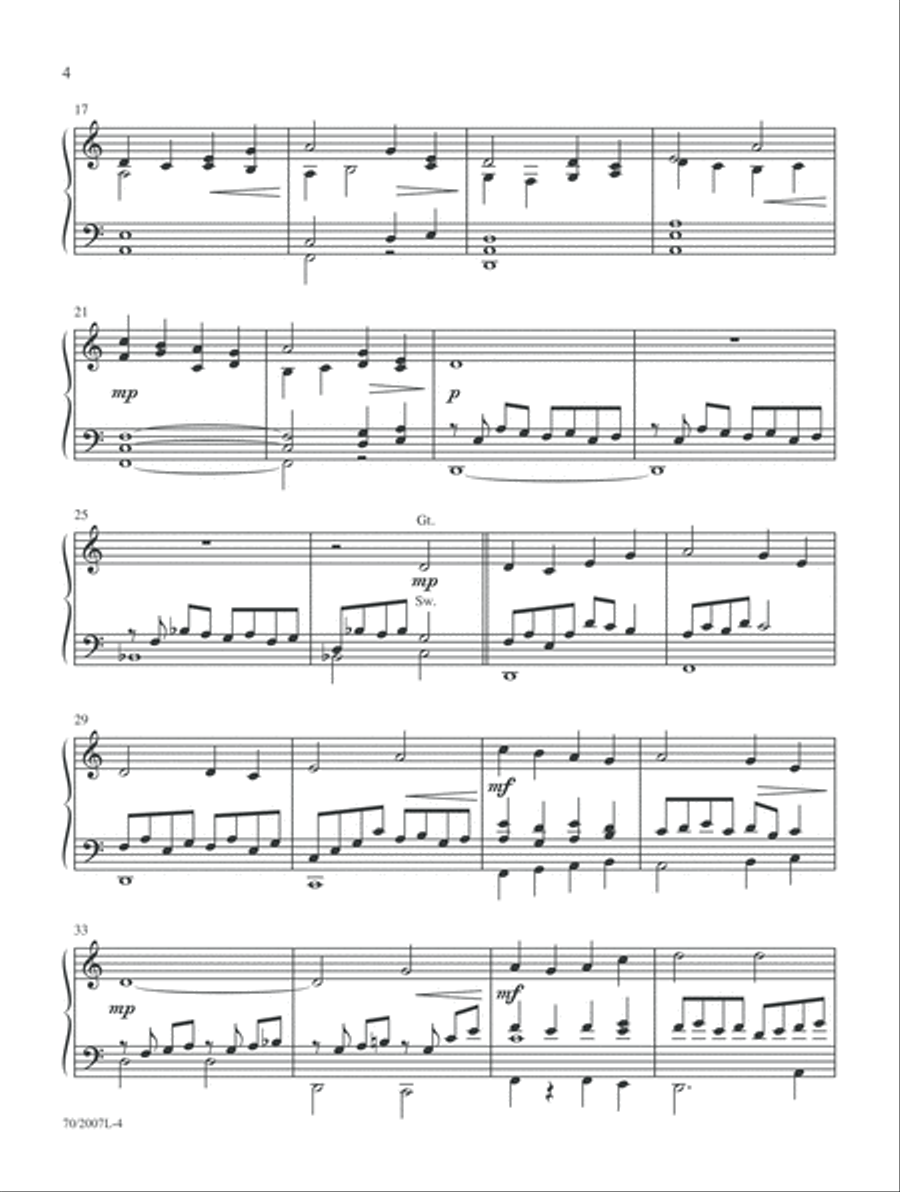 Mark Hayes: Organ Hymns for Lent and Easter (Digital Delivery) Organ scores gallery preview page 4