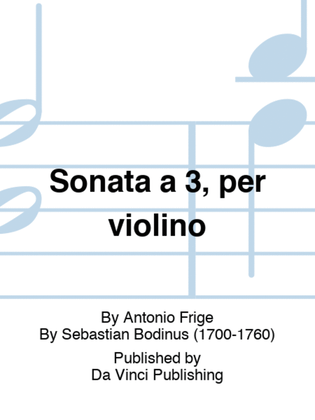 Sonata a 3, per violino