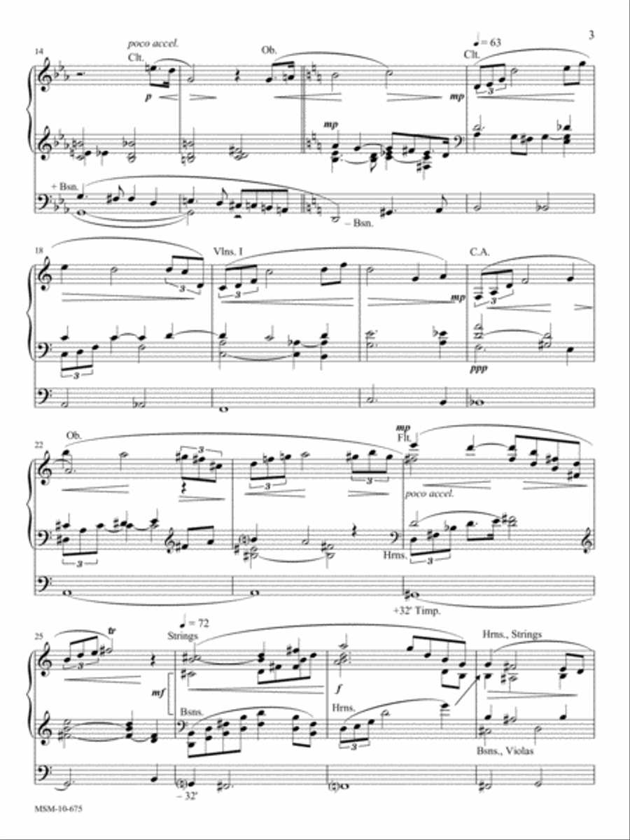 The Walk to the Paradise Garden: Intermezzo from A Village Romeo and Juliet Organ scores gallery preview page 4