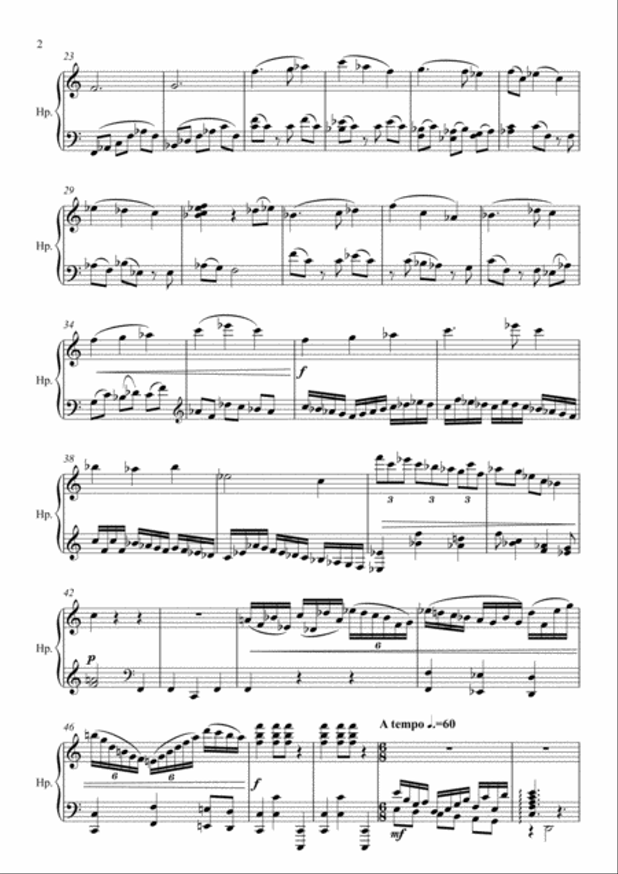 Pieza para Arpa Pieza para Arpa Harp scores gallery preview page 2
