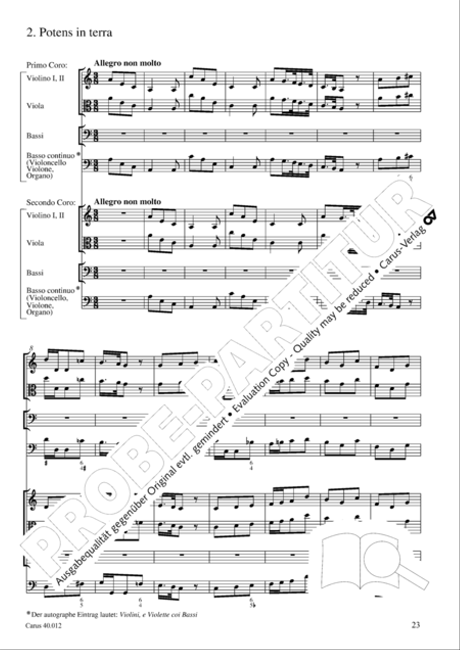 Beatus vir (How blest is he) Psalm 111 4-Part scores gallery preview page 24