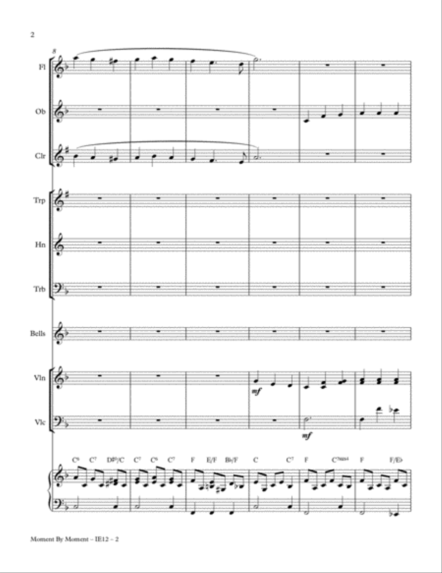 Moment By Moment (Version 1) Full Orchestra scores gallery preview page 2