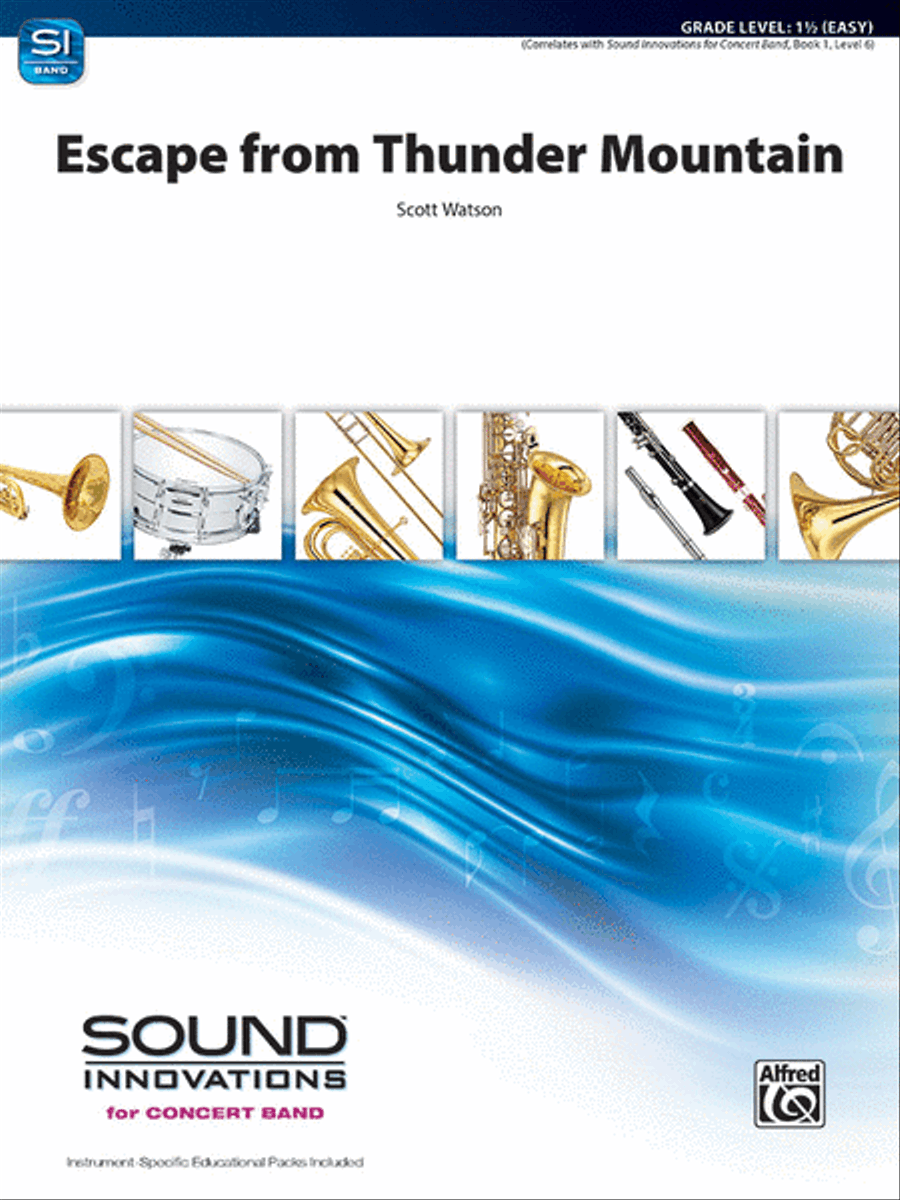 Escape from Thunder Mountain Concert Band scores gallery preview page 1