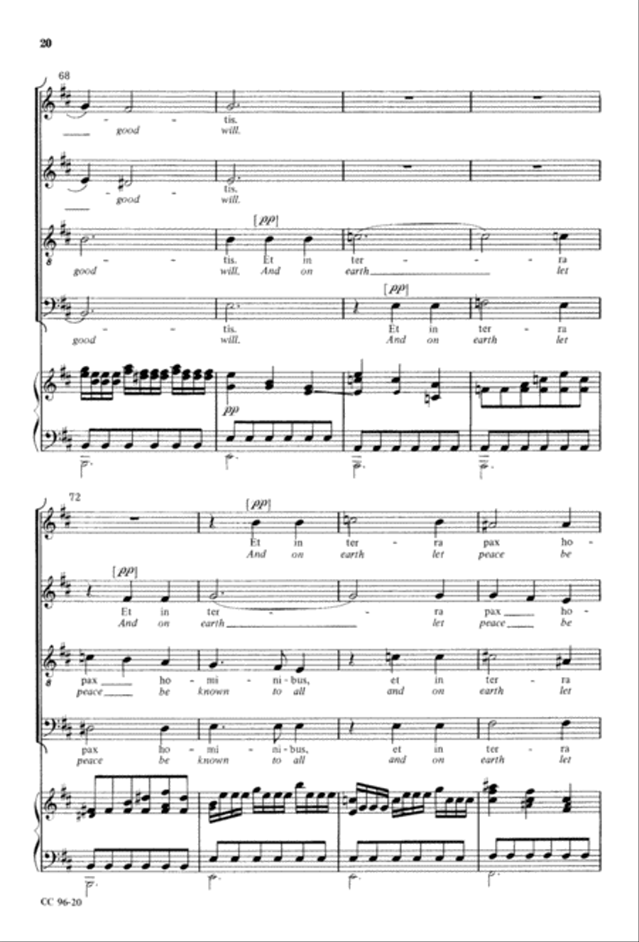 Gloria Gloria 4-Part scores gallery preview page 21