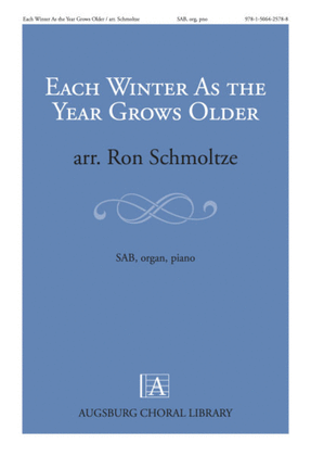 Book cover for Each Winter as the Year Grows Older