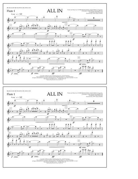ALL IN (arr. Tom Wallace) - Flute 1