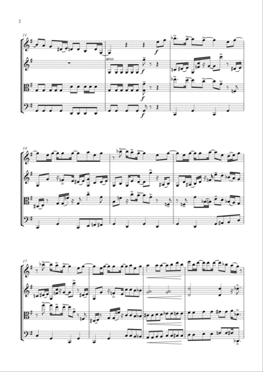 Nine To Five String Quartet scores gallery preview page 2