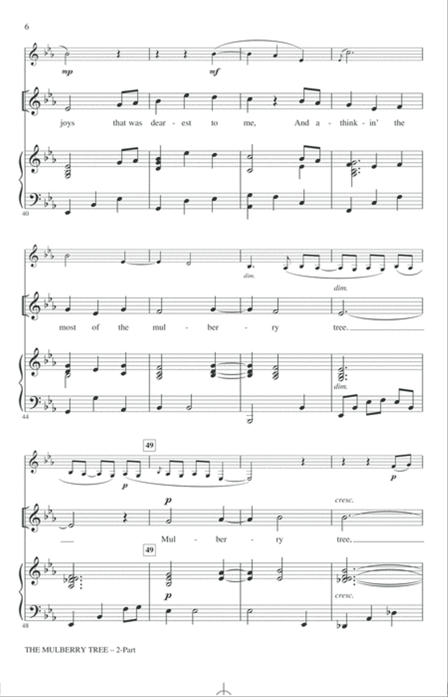 The Mulberry Tree 2-Part scores gallery preview page 4