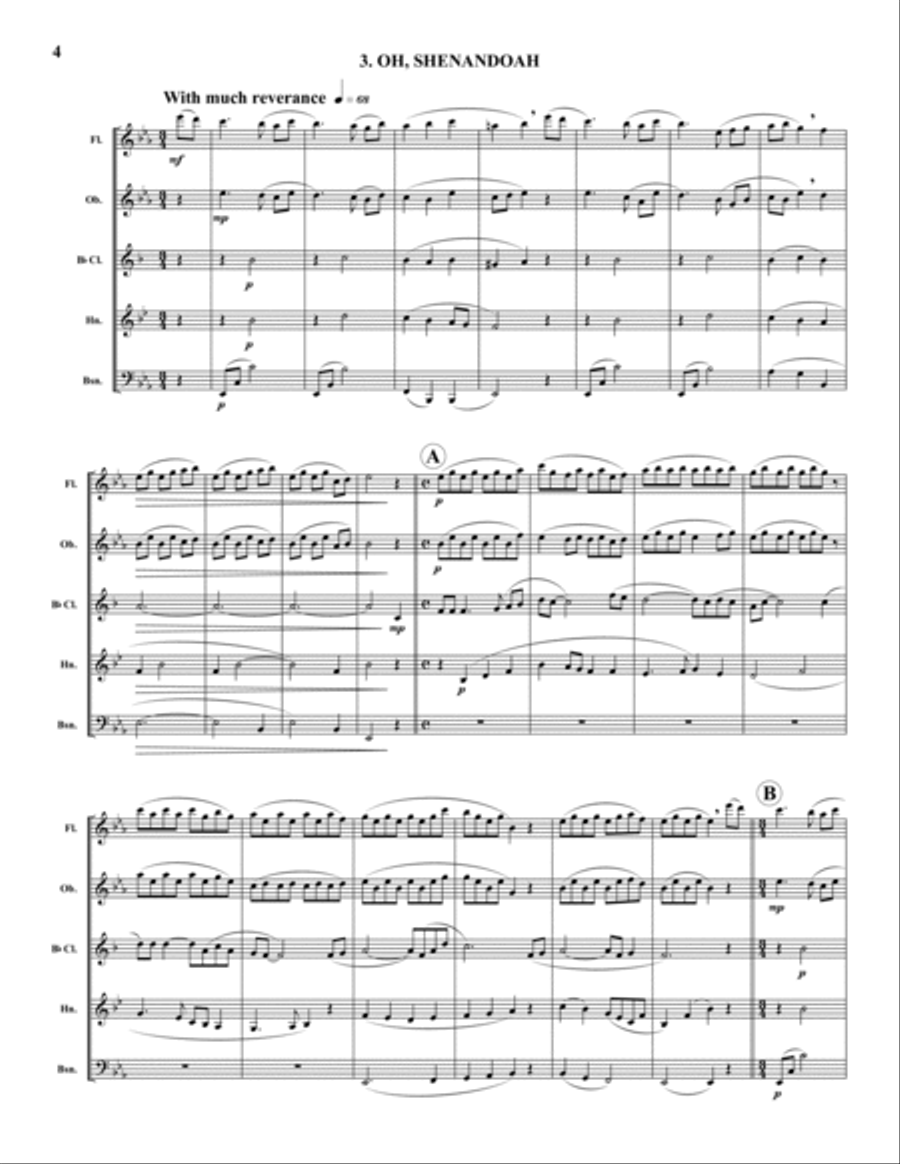 River Suite River Suite Woodwind Quintet scores gallery preview page 4
