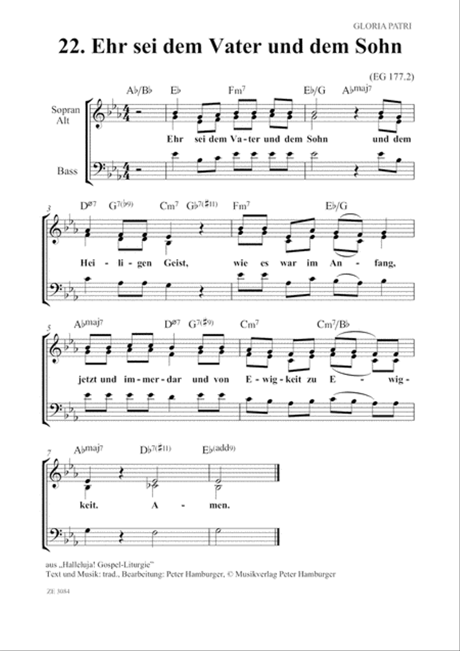 Glory to God! Gospel liturgisch. Voice scores gallery preview page 5