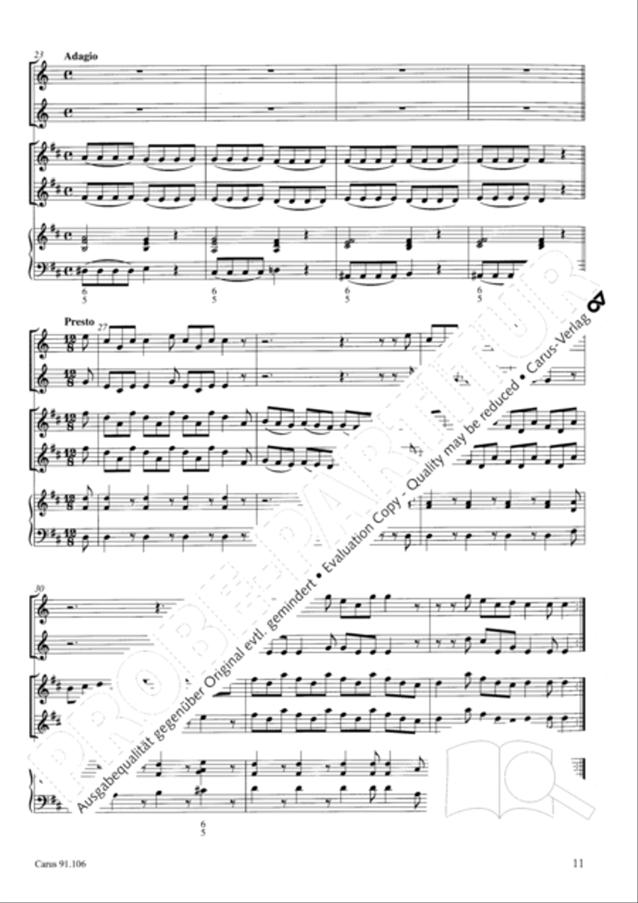 Concerto pastorello 23 + 24 Score scores gallery preview page 12