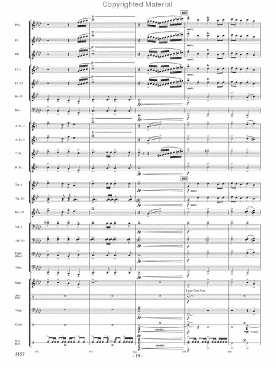 Fate of the Gods Fate of the Gods Concert Band scores gallery preview page 18