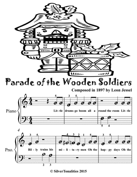 Parade of the Wooden Soldiers Beginner Piano Sheet Music
