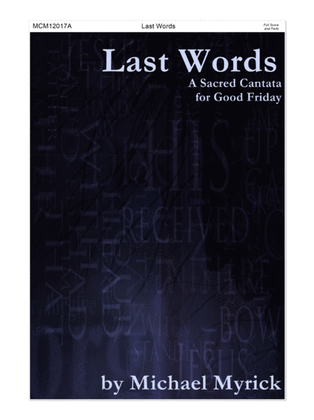 Book cover for Last Words Orchestra Score and Instrument Parts