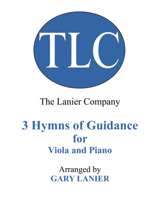 Book cover for Gary Lanier: 3 HYMNS of GUIDANCE (Duets for Viola & Piano)