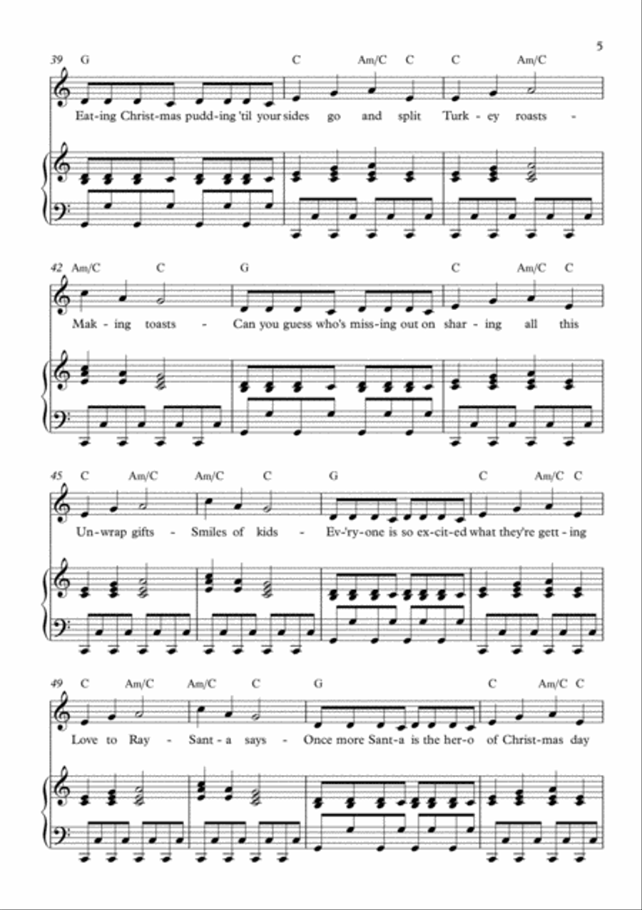 Good Old Santa! Voice scores gallery preview page 5