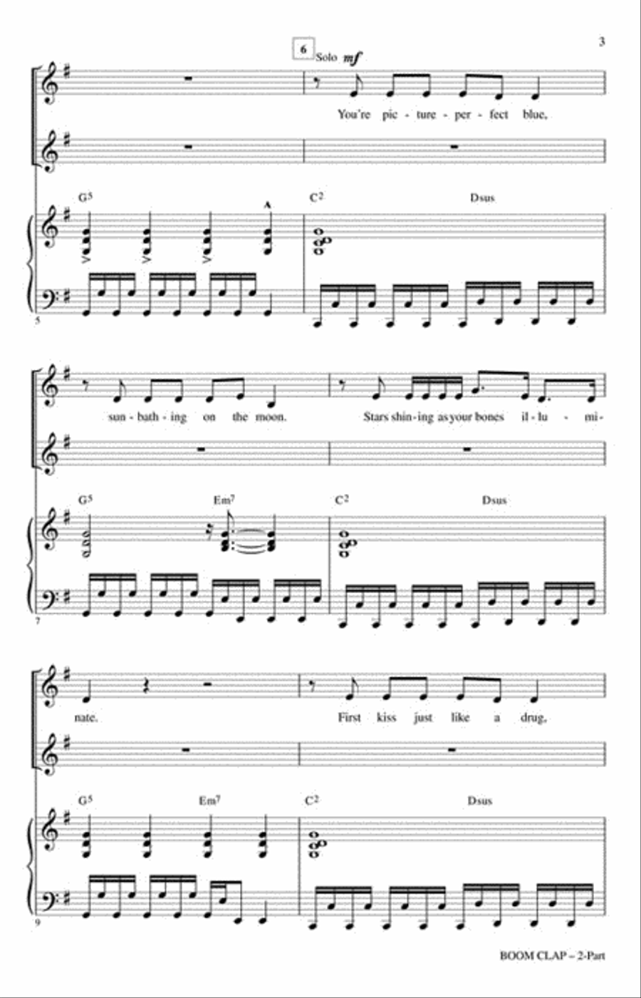 Boom Clap 2-Part scores gallery preview page 3