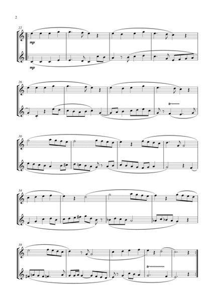 Angels We Have Heard On High (for flute duet, suitable for grades 2-6) image number null