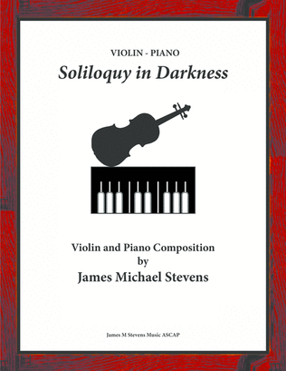 Book cover for Soliloquy in Darkness - Violin & Piano