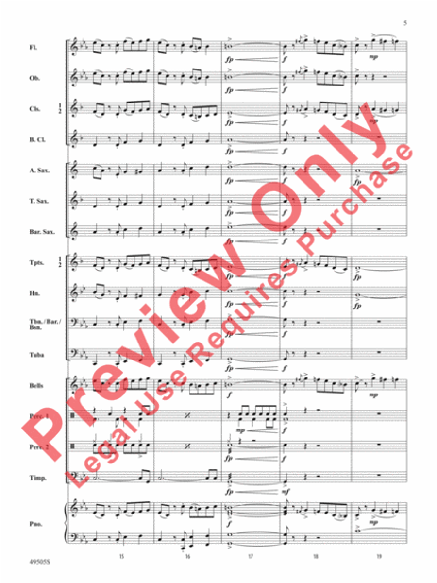 Awesome Sauce Concert Band scores gallery preview page 6