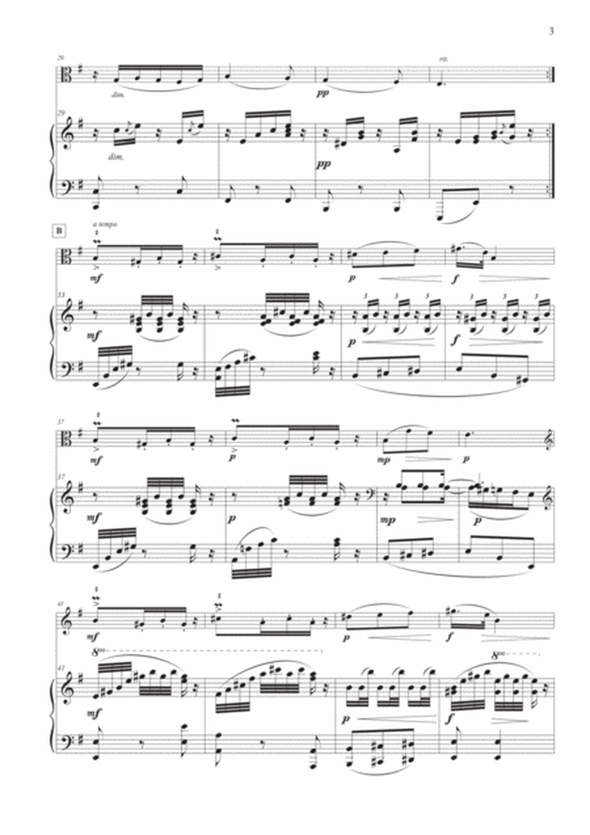 Slavonic Dance Op. 72 No. 2 for Viola and Piano image number null