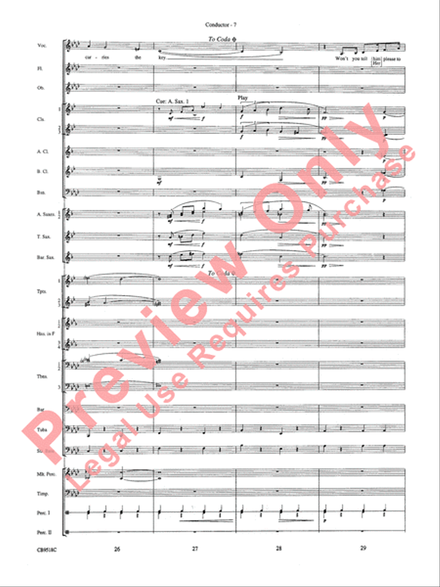 Someone to Watch Over Me Concert Band scores gallery preview page 9