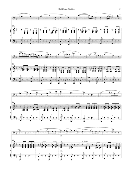 Bel Canto Studies for Euphonium with Piano accompaniment