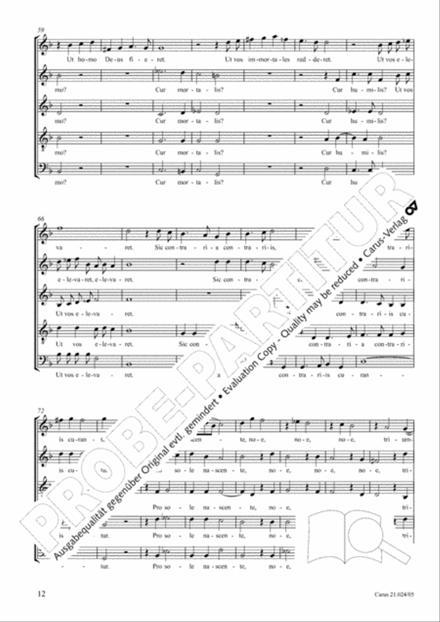 Four Christmas motets (Vier Motetten fur die Weihnachtszeit) Choir scores gallery preview page 13