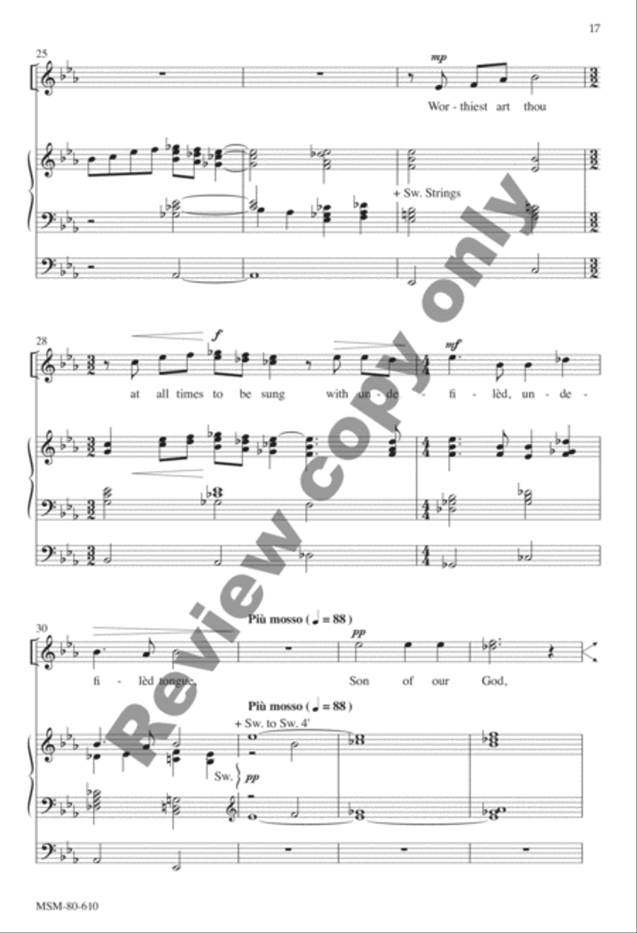 Evensong Unison Choir scores gallery preview page 50