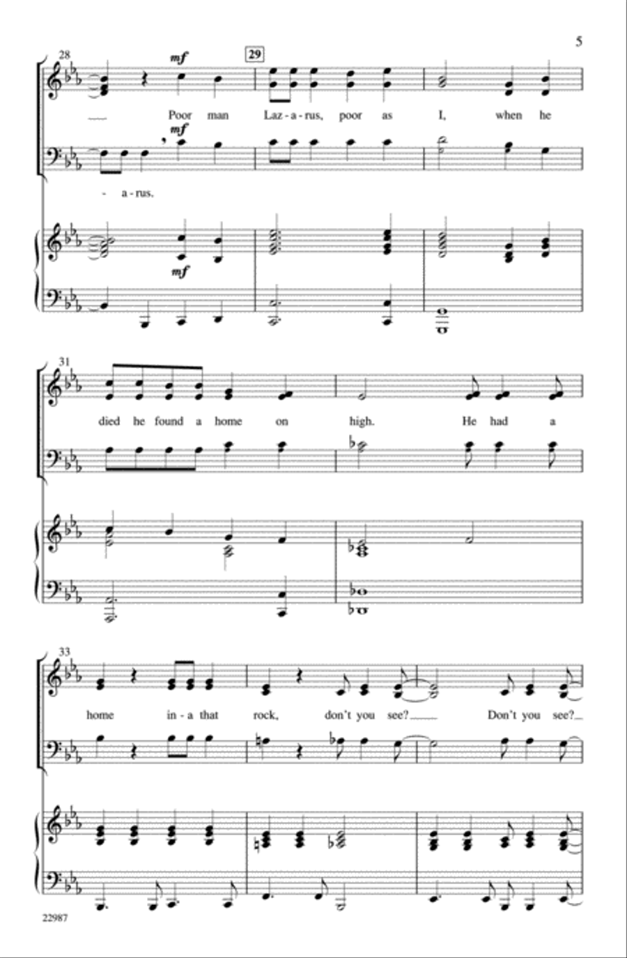 Home in That Rock Home in That Rock Choir scores gallery preview page 4