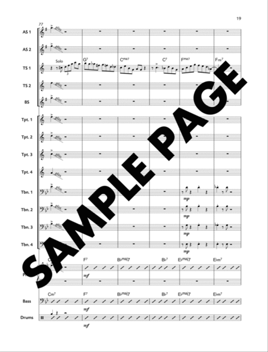 Cupid's Arrow Cupid's Arrow Jazz Ensemble scores gallery preview page 19