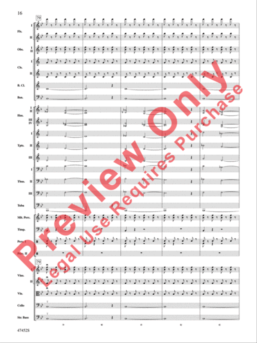 Fantastic Beasts: The Crimes of Grindelwald Full Orchestra scores gallery preview page 17